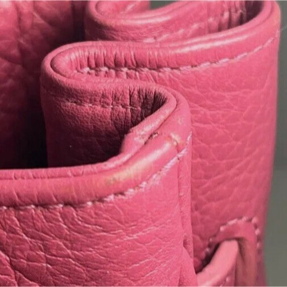 My Flat in London Large Pink Leather Shoulder Bag K023939 - Picture 13 of 16